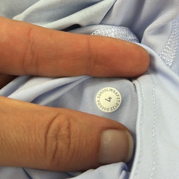 Lululemon Hotty Hot High-Rise Skirt *Long Gravel Dust Pastel Blue Multi - Picture 6 of 6